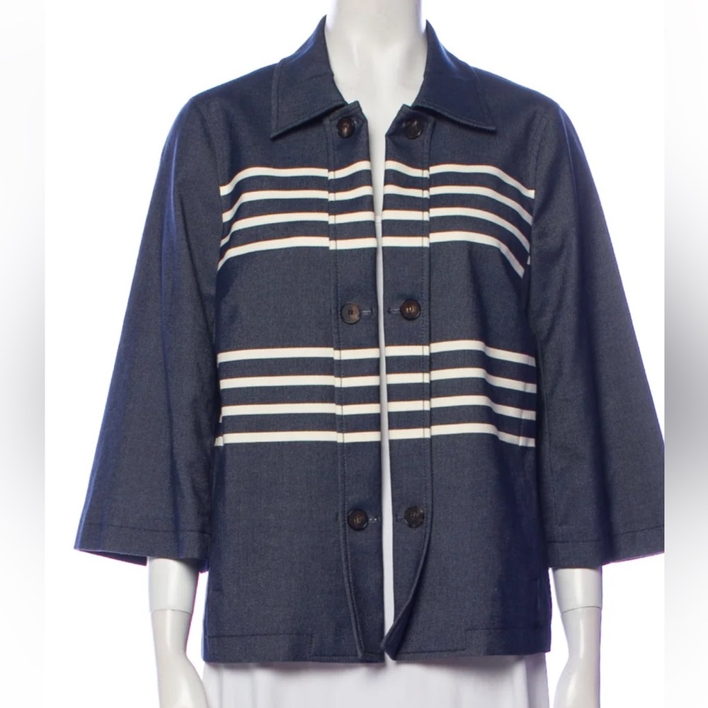 ST. JOHN Button Up Three Quarter Sleeve Jacket Size Medium